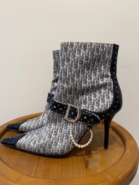 Christian Dior Vintage D-Trick Monogram Boots - Picture 4 of 10